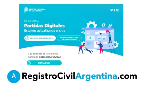 Paso 1 - Entra a la Página Oficial de la Provincia en donde deseas buscar la partida